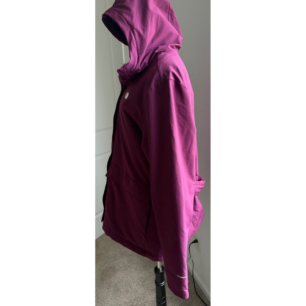 The North Face Shelbe Raschel Purple Fleece Lined Hood Jacket Coat XXL - Picture 2 of 12